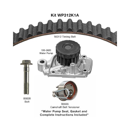 Dayco 01-05 Honda 1.7L Water Pump Kit, Wp312K1A WP312K1A